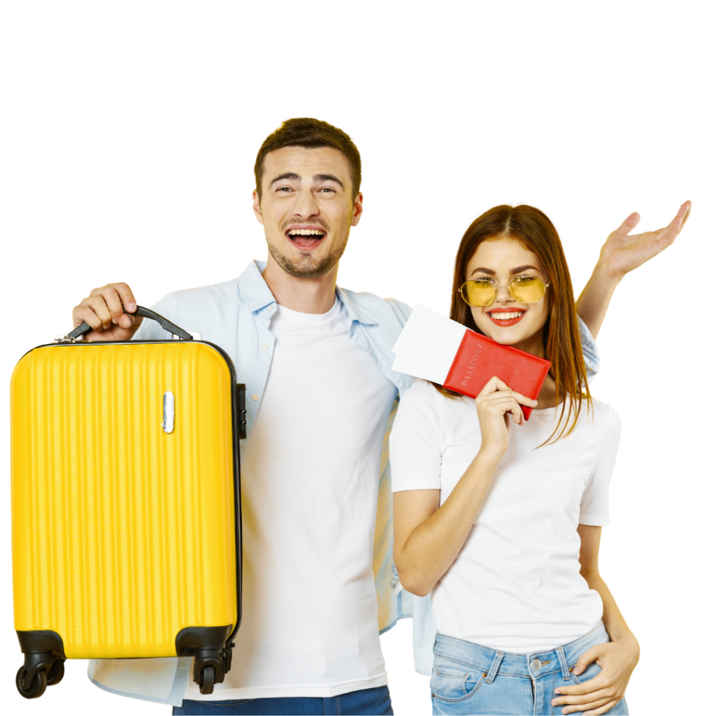 pareja de viaje